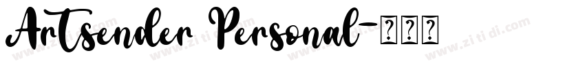 Artsender Personal字体转换
